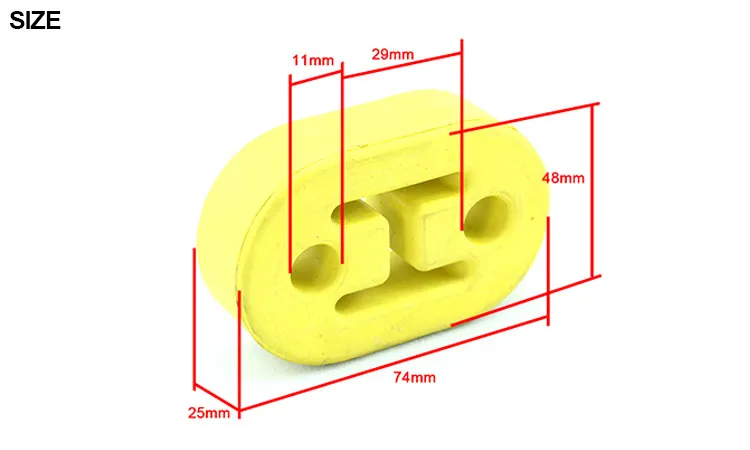 4 Holes Exhaust Rubber Mount