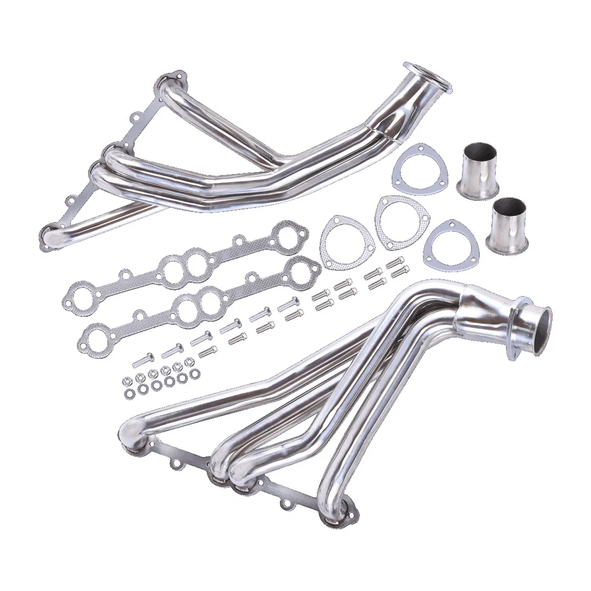 High Performance Automotive Exhaust System Stainless Steel Exhaust Pipe for Chevrolet Model 1963-1982 5.7L350 Modified Exhaust Pipe Muffler