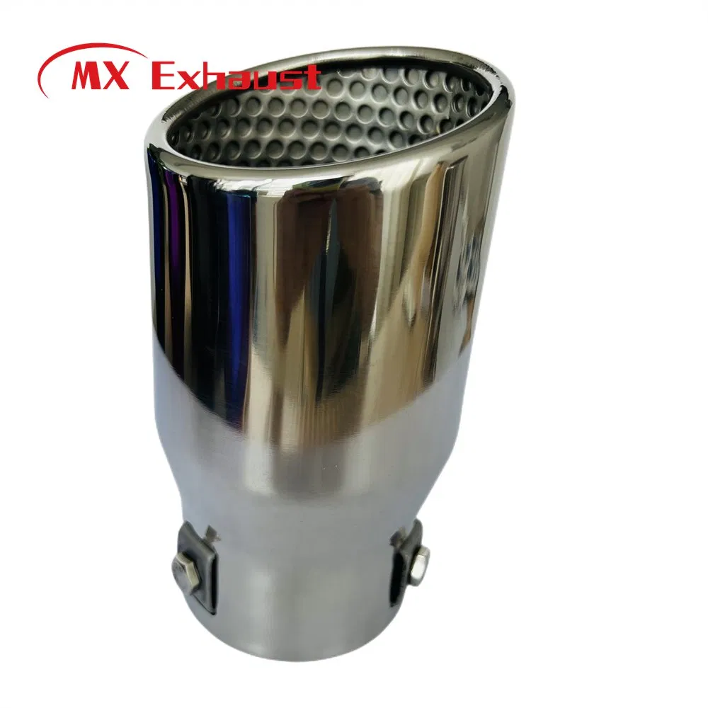 Auto Universal Double Wall Stainless Steel 304 Exhaust Muffler Tip Nozzle Tail Pipe