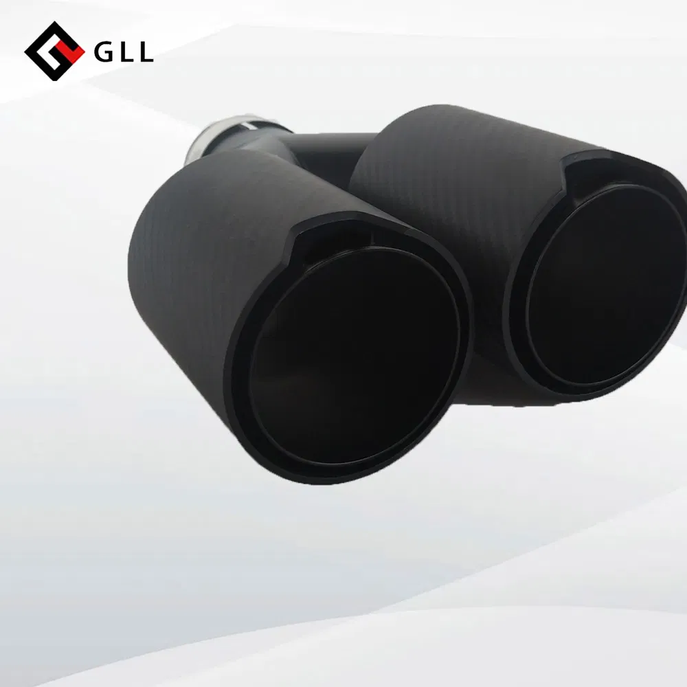 Car Carbon Fiber Decoration Universal Exhaust Muffler Tip Y Shape