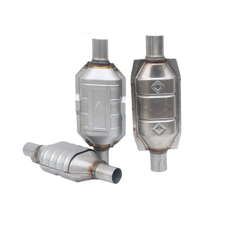 Auto Metal Catalyst Honeycomb Ceramic Catalytic Converter Universal Package with Oxygen Sensor
