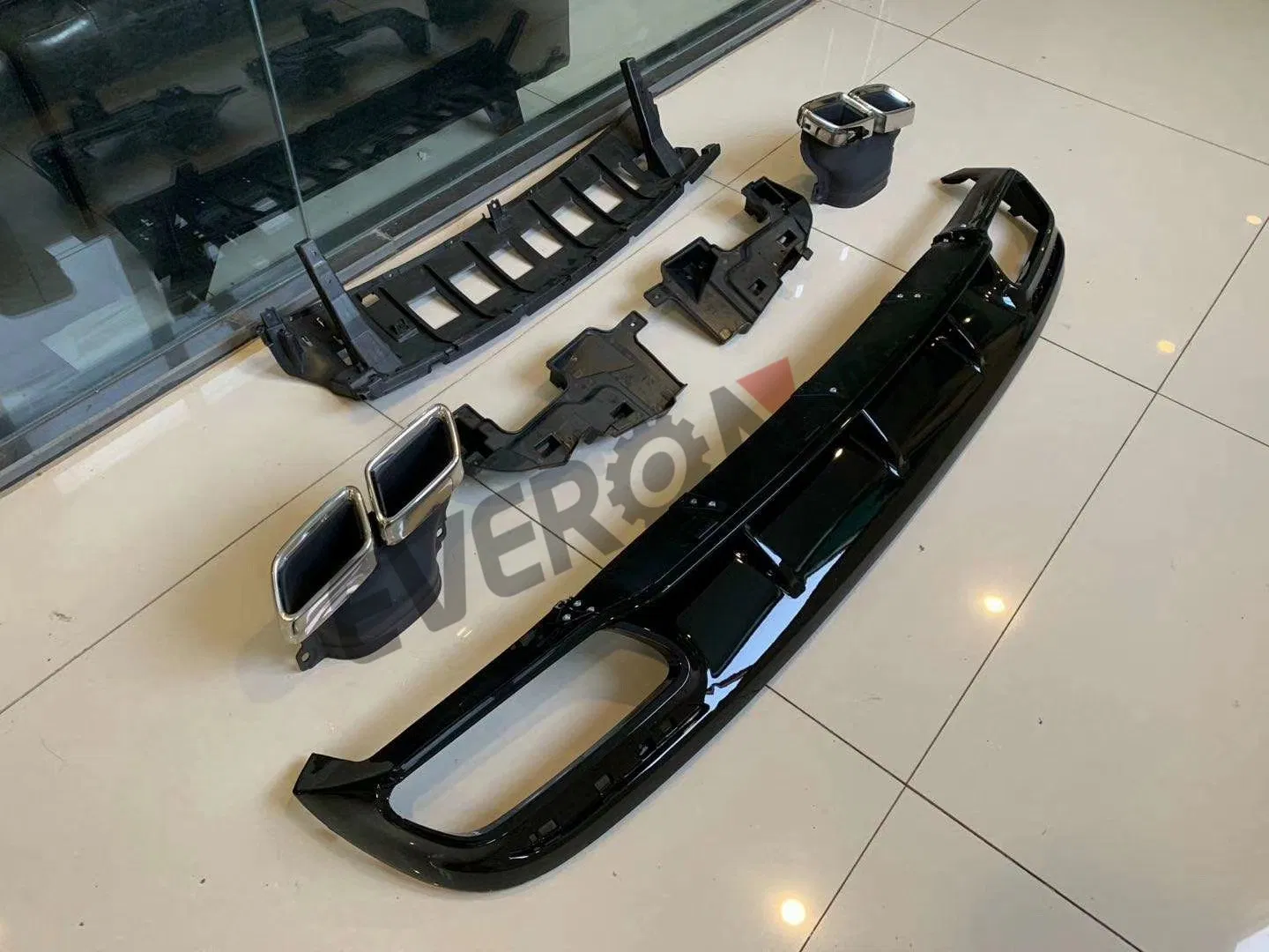 2019 S63 Coupe Rear Diffuser and Muffler Tips for Benz C217