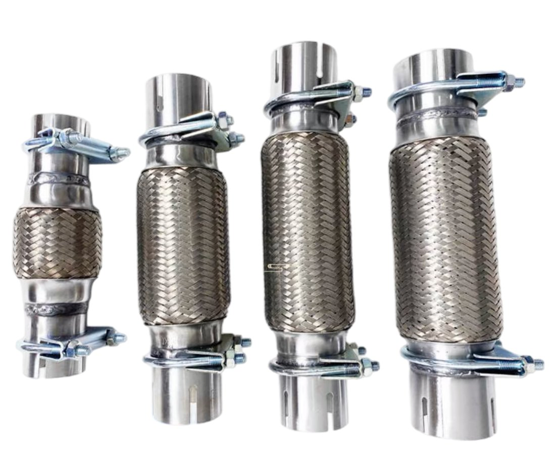 Car Exhaust Pipe Flexible Pipes Bellows Car Exhaust Flexible Pipe with Inner Braid Flexible Exhaust Pipe with Nipple Ss Bellow Exhaust Flex Pipes