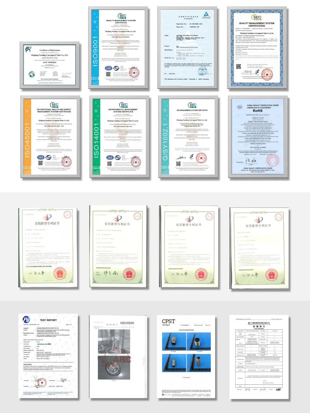 Certificates