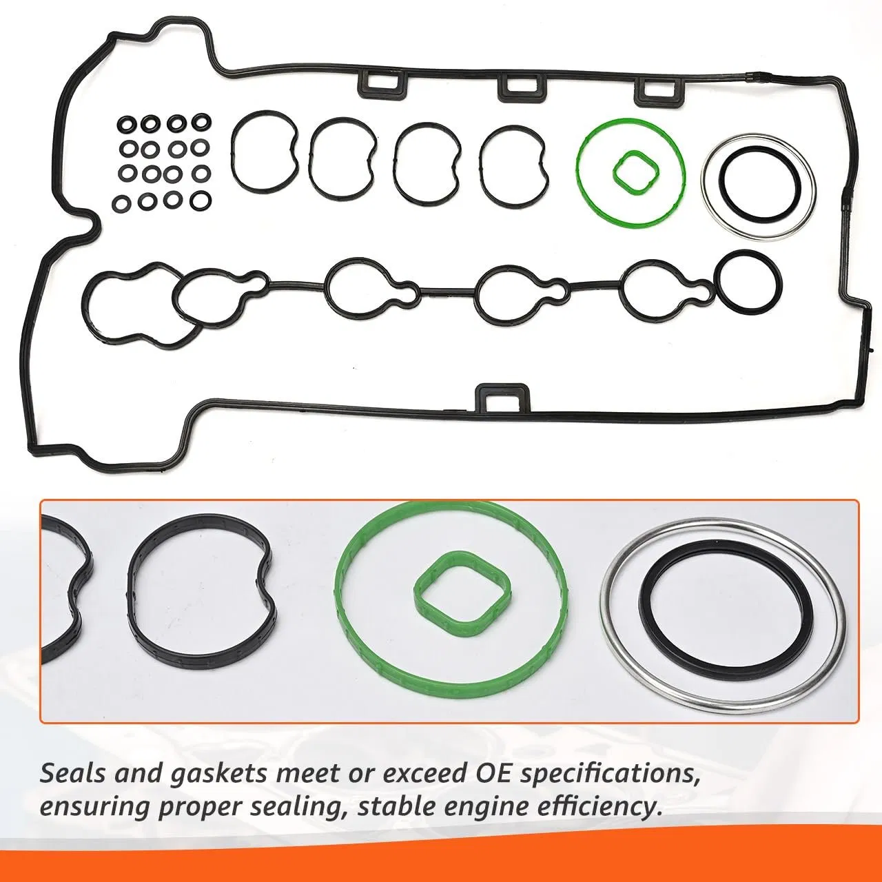 Head Gasket Set W/Intake &amp; Exhaust Valves Kit for 2010-2013 Chevy Equinox/Captiva Sport/Malibu, for Gmc Terrain, for Buick Lacrosse/Regal 2.4L HS26517PT