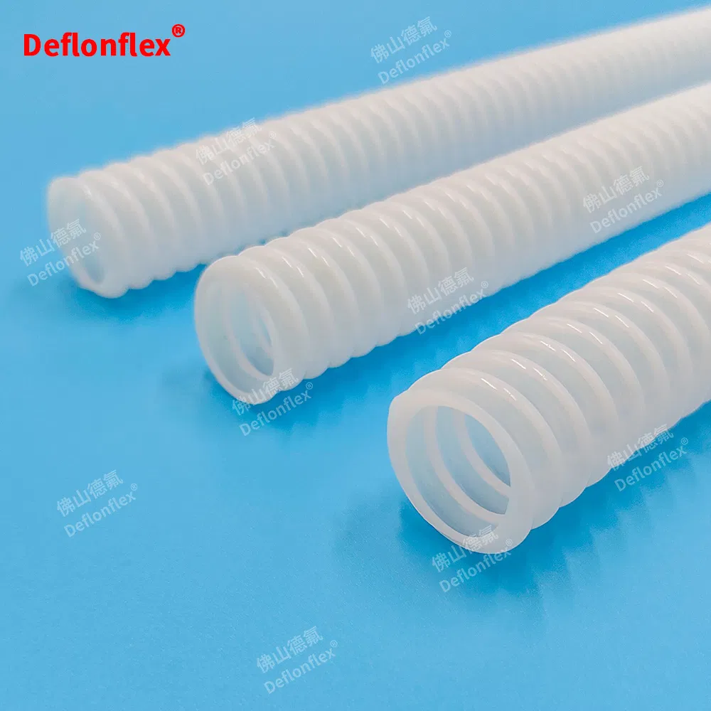 Flexible High-Quality Spiral PTFE Corrugated Hose/Corrugated PTFE Pipe