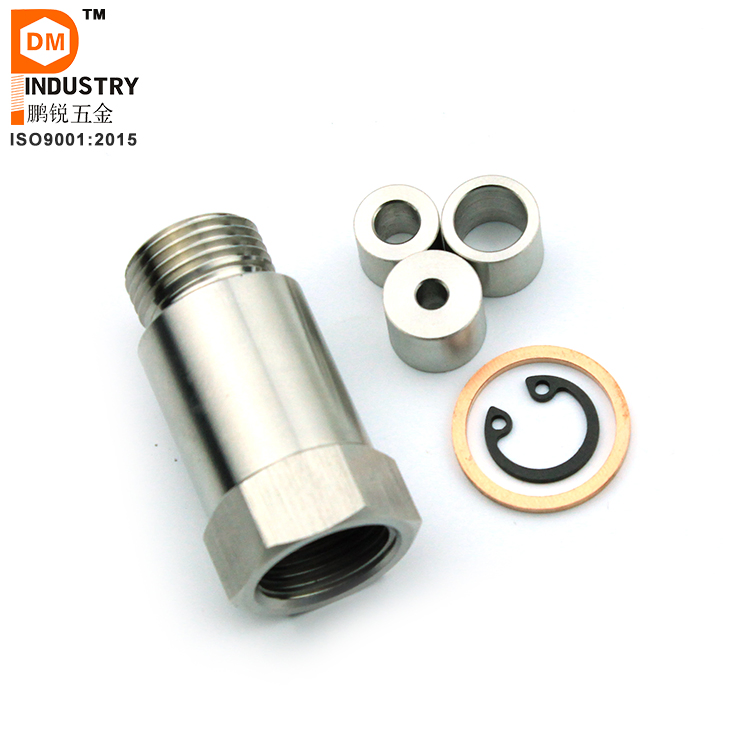 Universal Cel Fix Check Engine Light Eliminator O2 Oxygen Sensor Adapter Mini Extender Spacer Bung Catalytic Converter M18X1.5