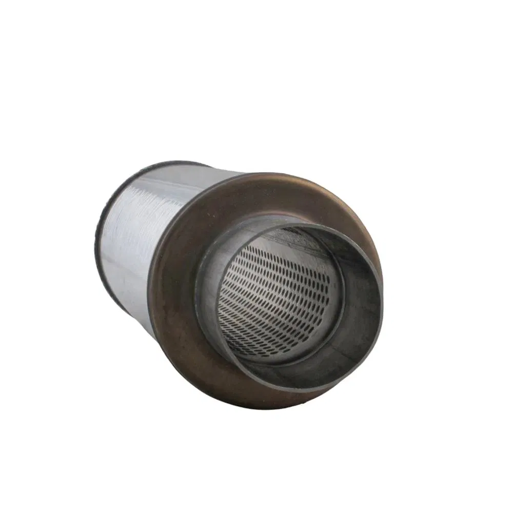 Customized 3" Inlet Double Stainless Steel Car Exhaust Muffler