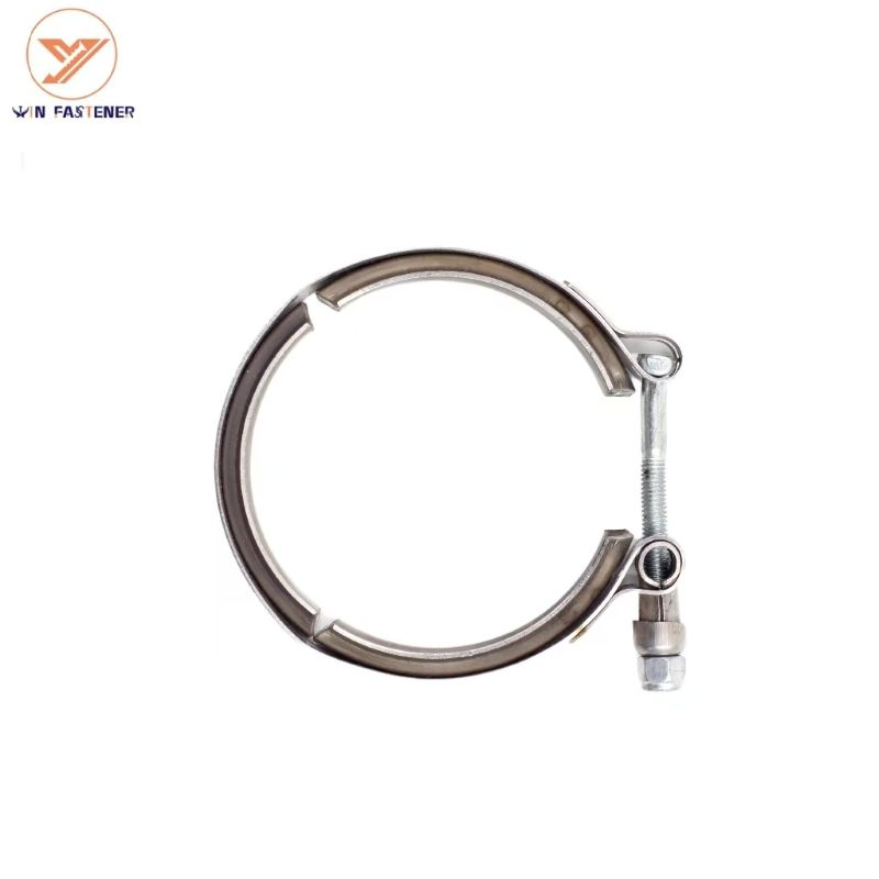 Heavy Duty European Type Turbo Exhaust Pipe Water Pump Single Bolt Hose Clamps