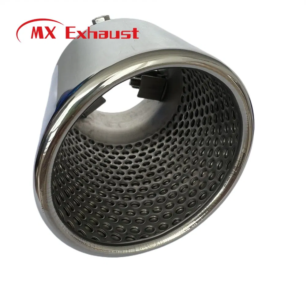 Auto Universal Double Wall Stainless Steel 304 Exhaust Muffler Tip Nozzle Tail Pipe