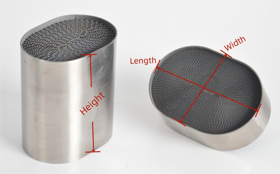 Catalyts Euro0, Euro5, Euro4, Metallic/Ceramic Catalytic Converter, Ss441 with 1, 2, 3 Cores