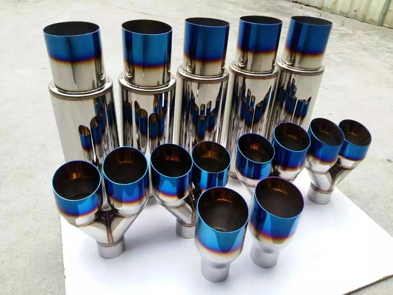 Universal Exhaust Tip Carbon Fiber Stainless Steel Titanium Custom Muffler Tips