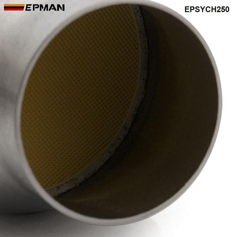 Epman 2.5 Inch Universal Spun Catalytic Converter High Flow Stainless Steel 410250 Epsych250