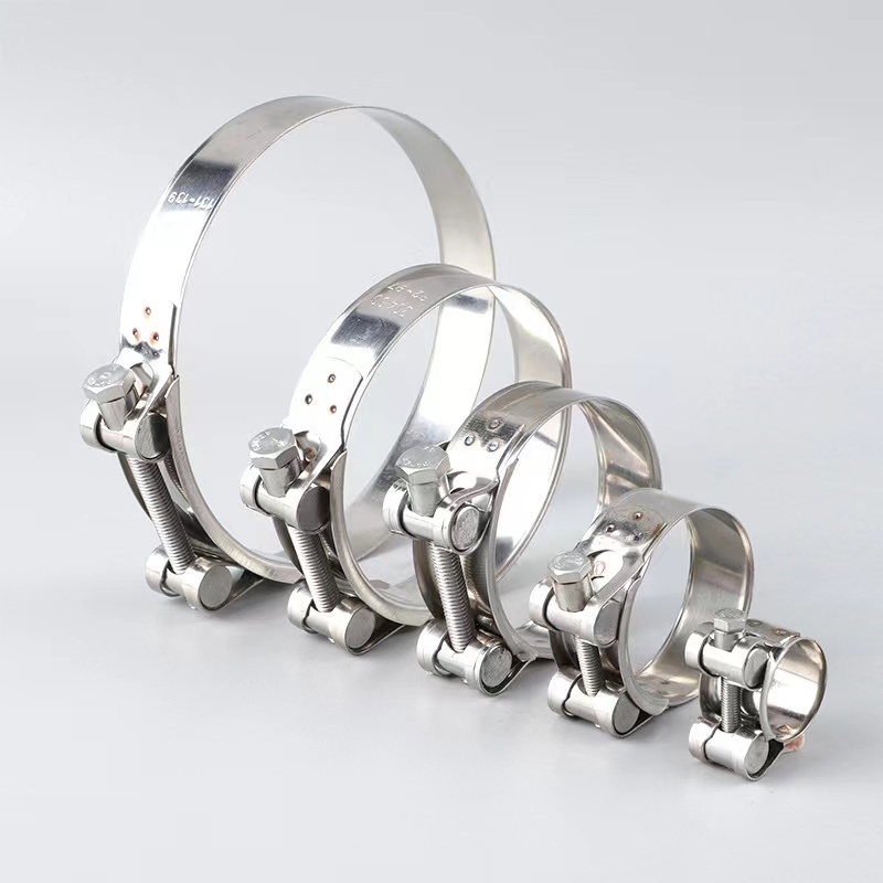 Manufacture Exhaust Hollow T Bolt European Clamp Carbon Steel Pipe Clamps High Quality Cheap Price Hose Clamp