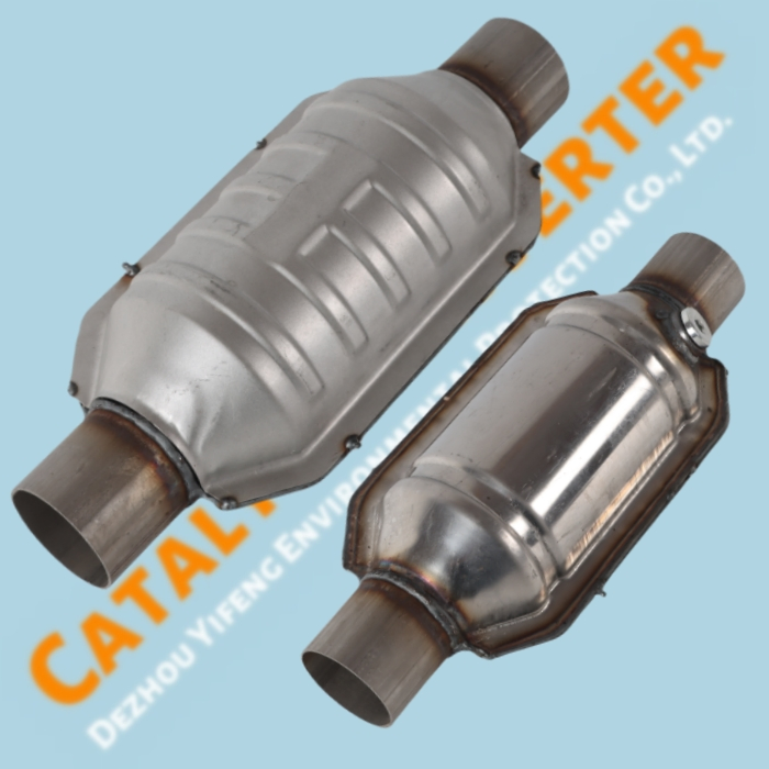 Ss441/409 High-Flow Universal Catalytic Converter 2" Inlet/Outlet Steel Exhaust System for Universal Cars