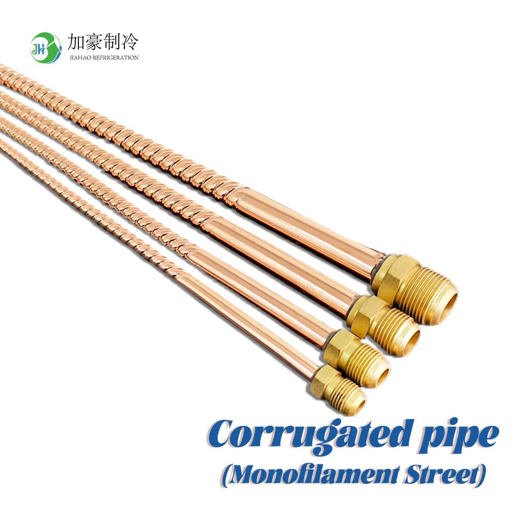 Flexible Copper Pipe HVAC Corrugated Connector 15m Length Fast Heating