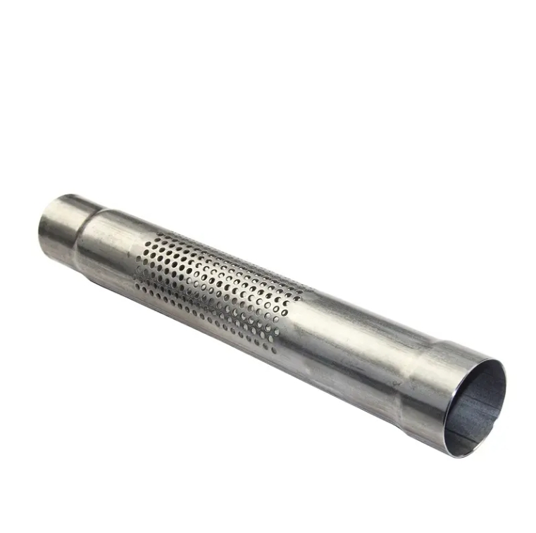 Automotive Exhaust Pipe Parts Durable SS316 304 /409L Stainless Steel Perforated Tubing