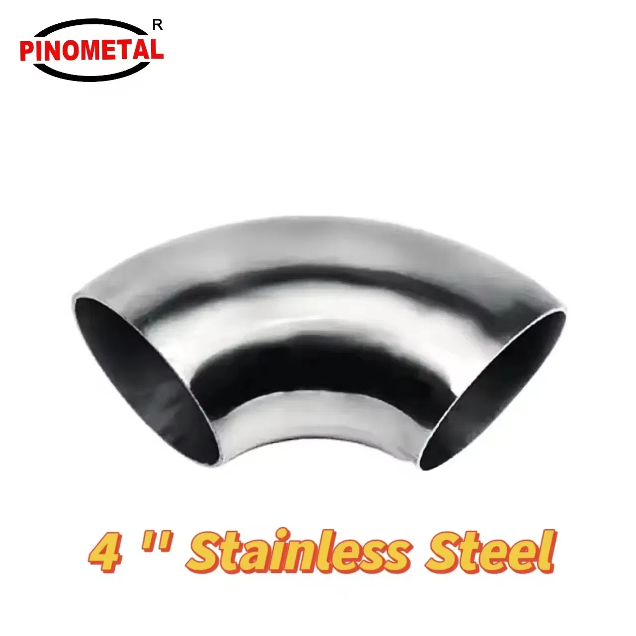 4 Inch 90 Degree SS304 Stainless Steel Bend Tube Exhaust Elbow Pipe for Car