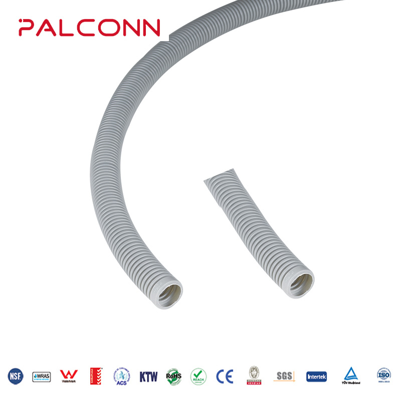 White or Black Color 16mm PVC Flexible Corrugated Conduit Pipe