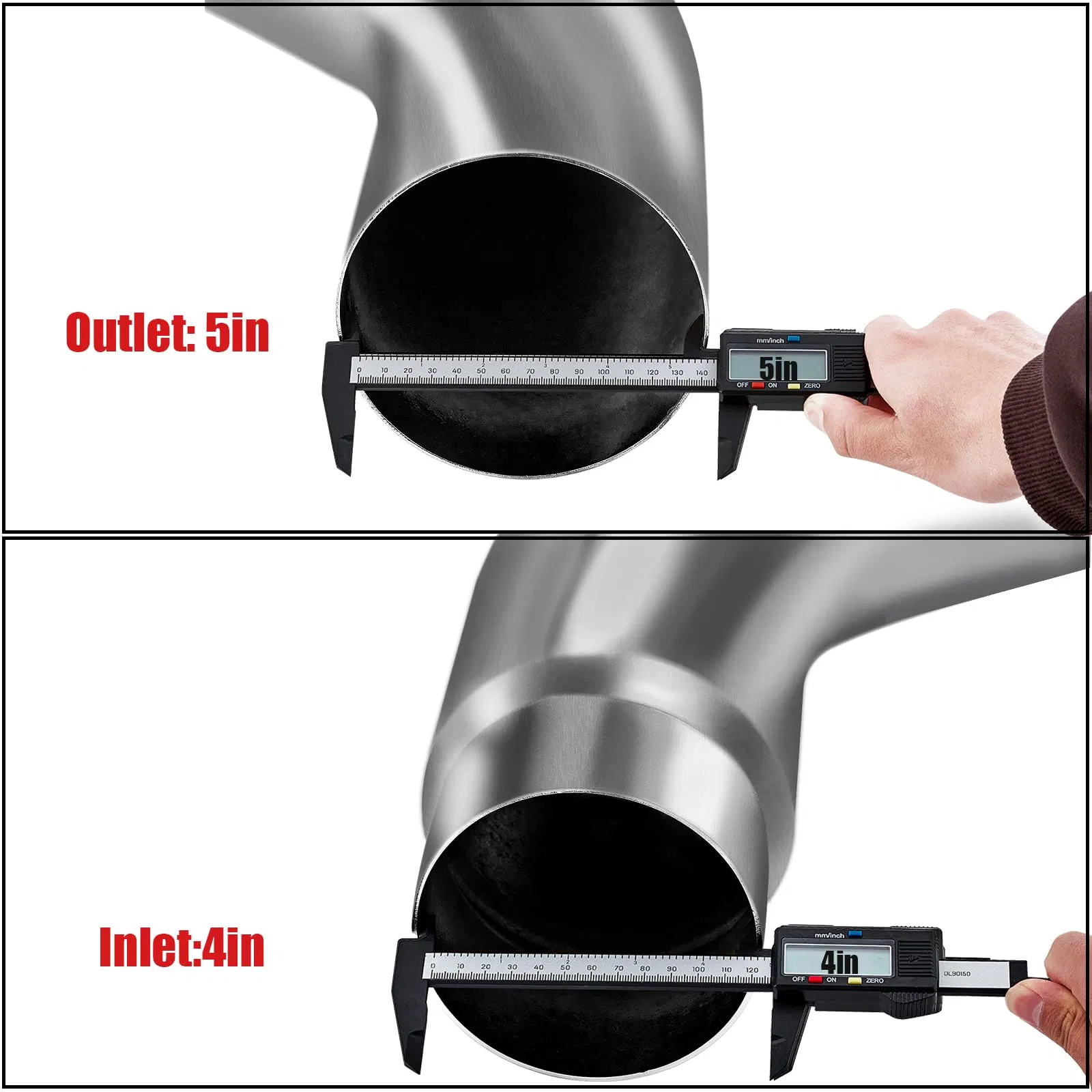 5 Inch Stainless Steel Exhaust Pipe Mandrel Bent