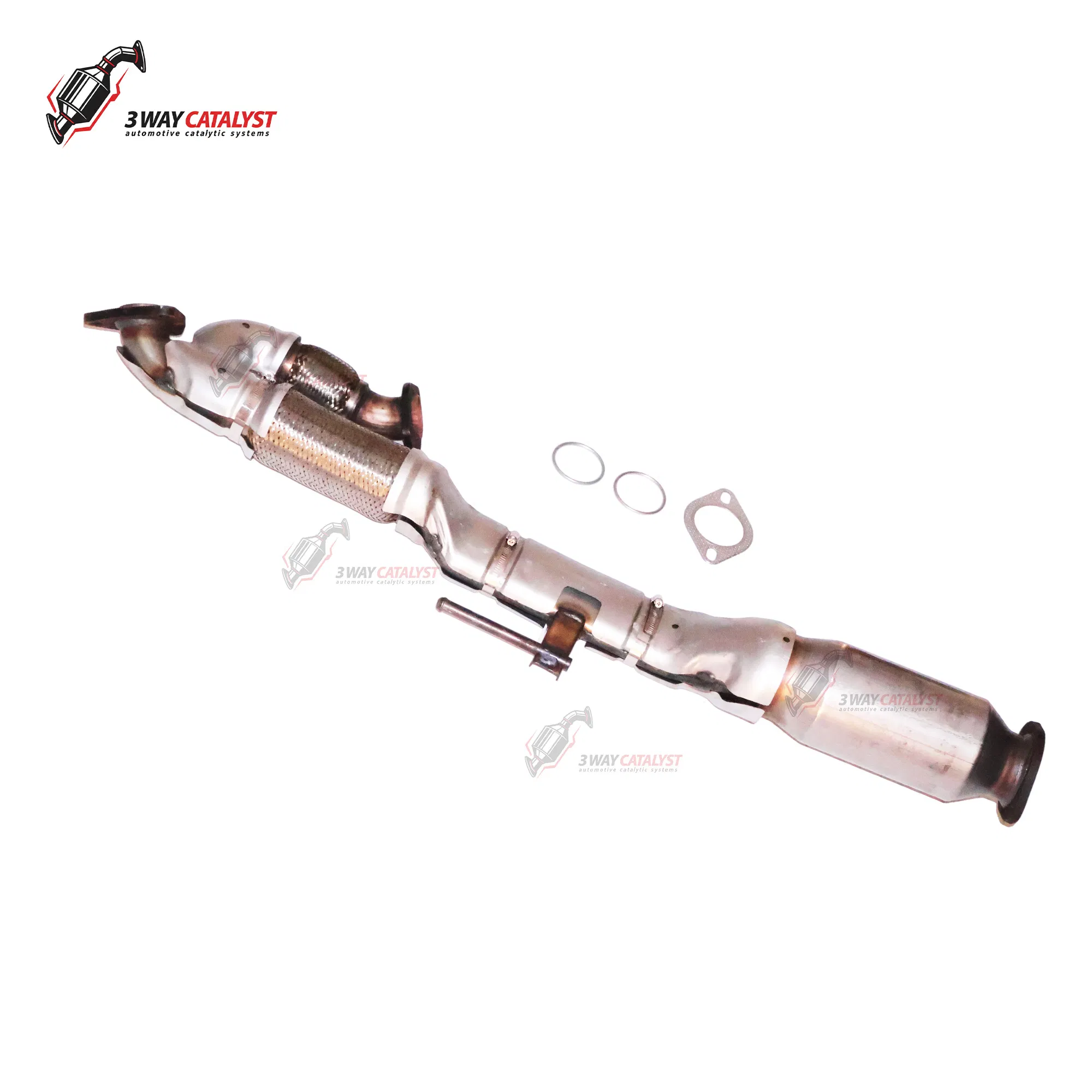 Chinese Manufacture High-Quality Auto Parts Suitable for 2008 Nissan Altima Teana Short Three-Way Catalytic Converter Ceramic Core