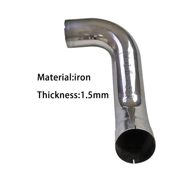 5 Inch Od Polished Steel Chrome Exhaust Right Elbow 2 Bend Pipe for Kenworth