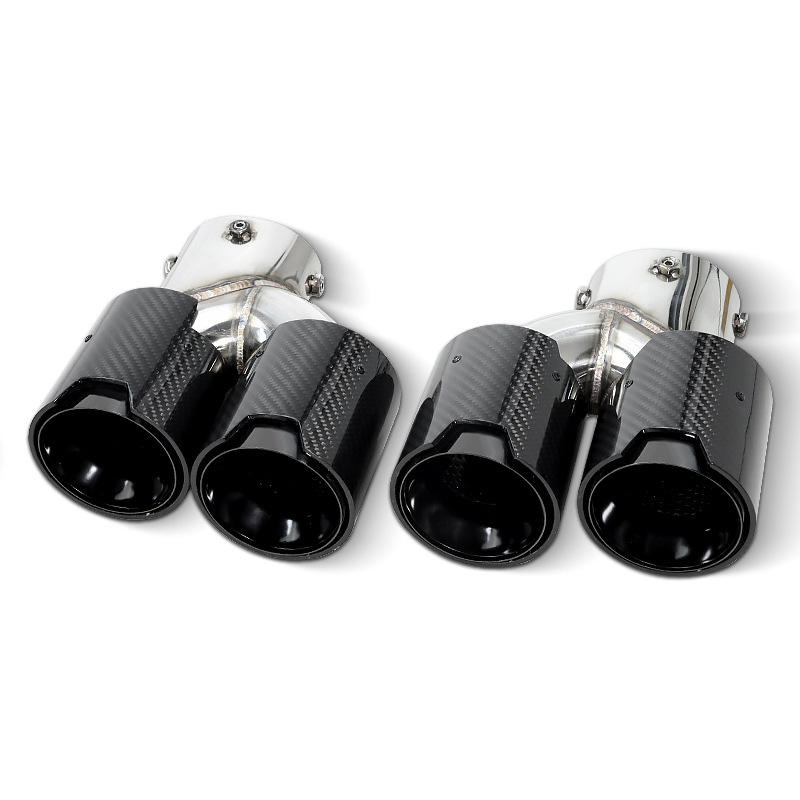 for BMW G20 G28 3 Series Quad Exhaust Tips Carbon Fiber Stainless Steel Muffler Tip for 320I 325I 330I 325li Tuning Parts