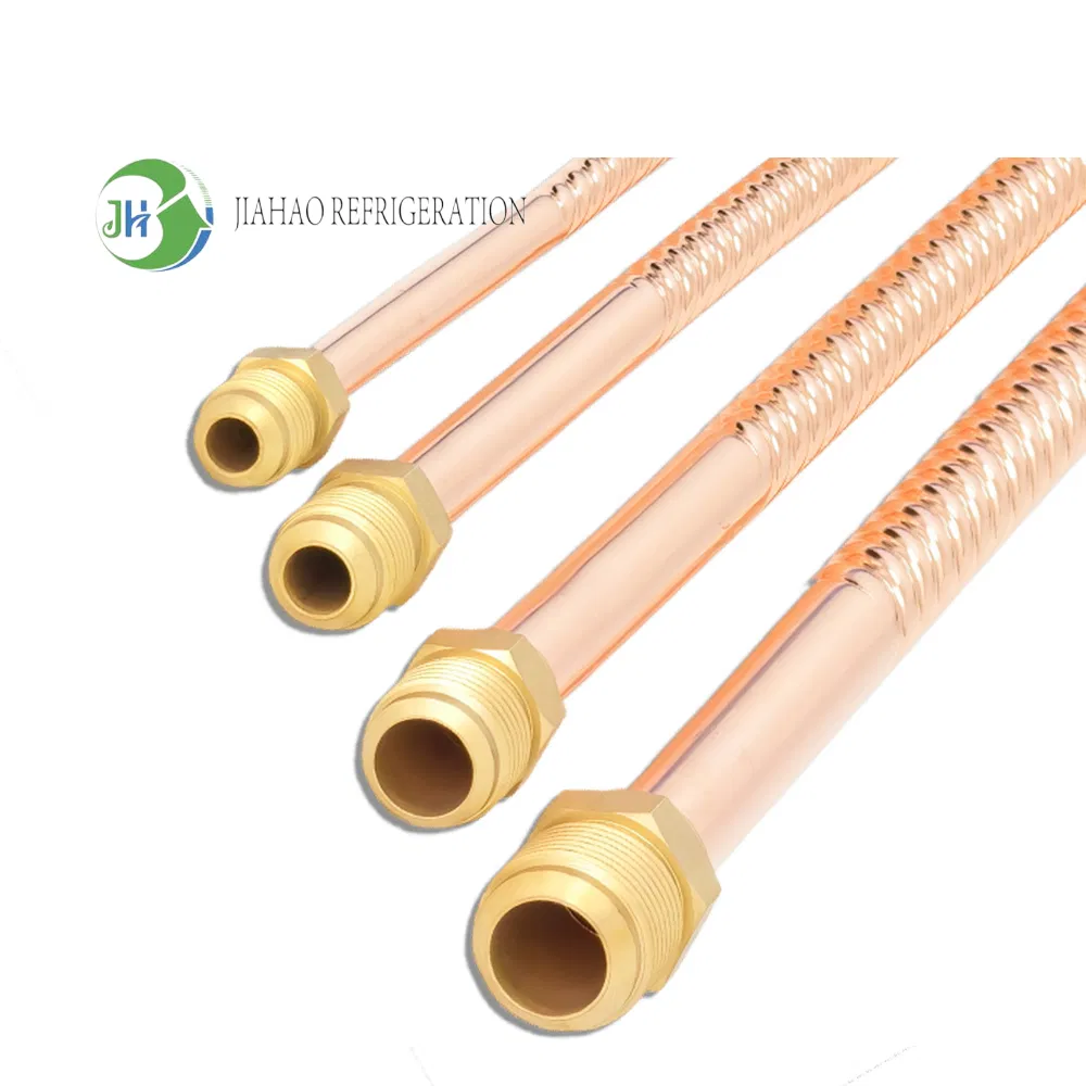 Flexible Copper Pipe HVAC Corrugated Connector 15m Length Fast Heating