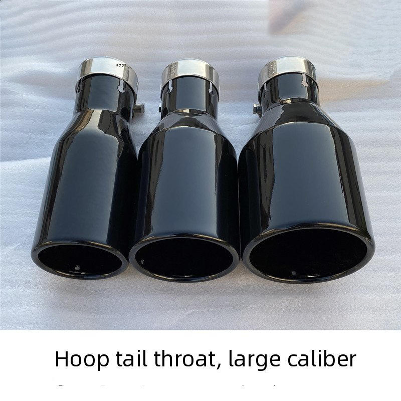 Large Diameter Universal Exhaust Tips Stainless Steel Car Tailpipe Muffler Nozzle with Clamp Screw Tuning Accessories Modified Tips
