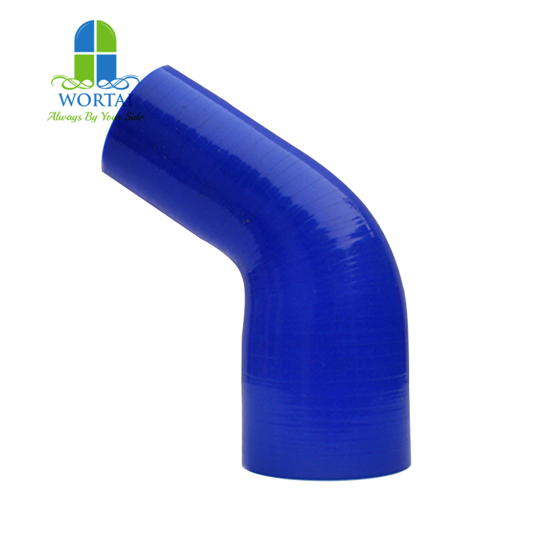 High Temperature Automotive 45 Degree Elbow Rubber Reducer Hose Silicone Rubber Tubing