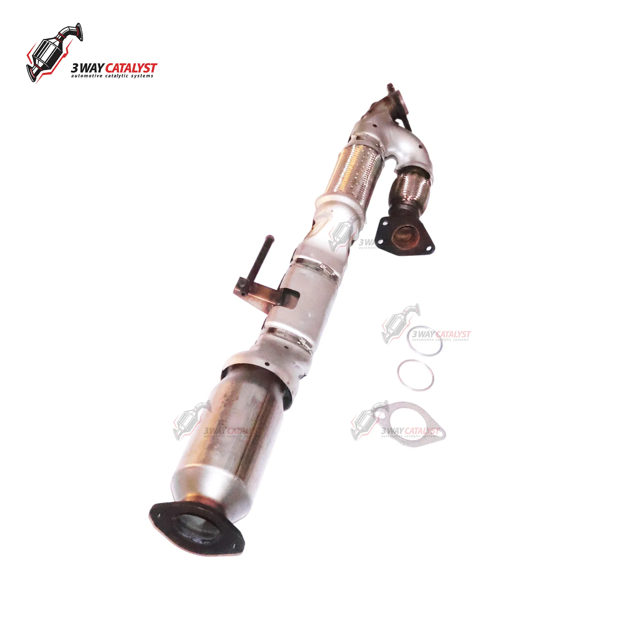 Chinese Manufacture High-Quality Auto Parts Suitable for 2008 Nissan Altima Teana Short Three-Way Catalytic Converter Ceramic Core