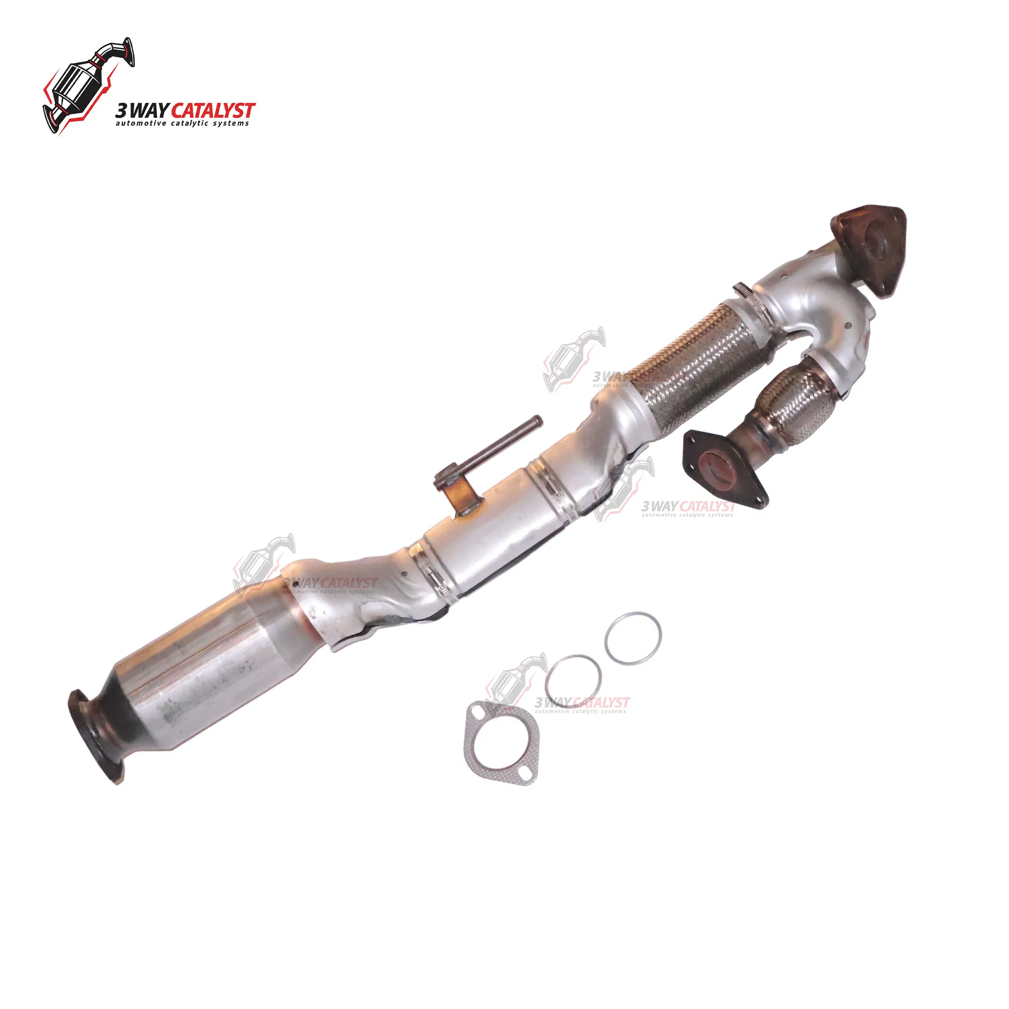 Chinese Manufacture High-Quality Auto Parts Suitable for 2008 Nissan Altima Teana Short Three-Way Catalytic Converter Ceramic Core