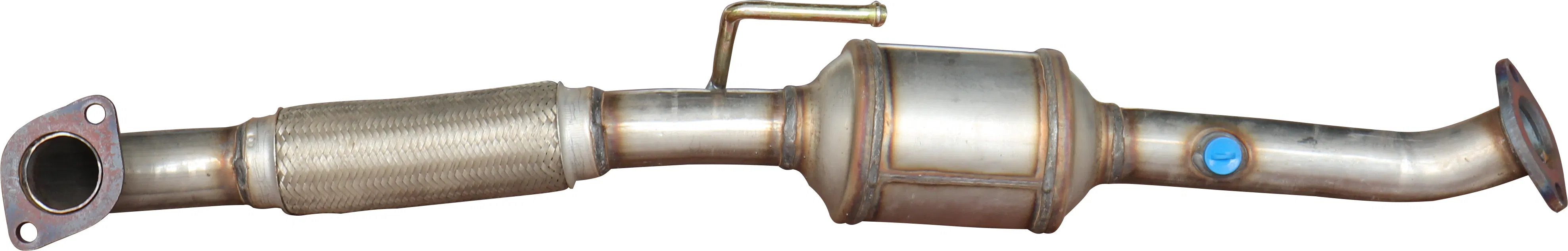 Stainless Steel Exhaust System Catalytic Converter with Built-in Ceramic Core.