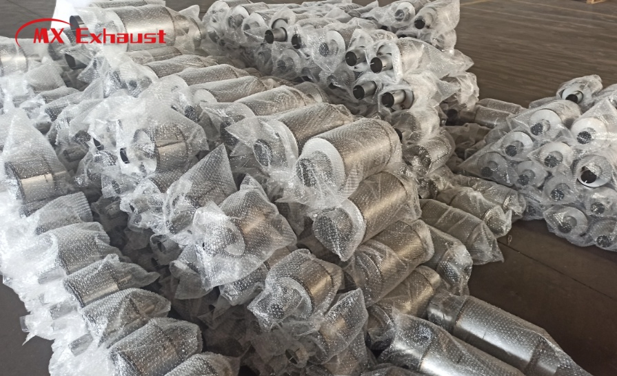 Customized 3'' 4'' 5'' Diesel/Truck Exhaust Muffler Straight Through Stainless Steel Muffler Silencer