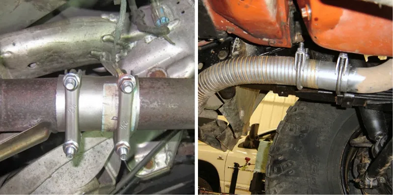 Exhaust Pipe Clamp Application