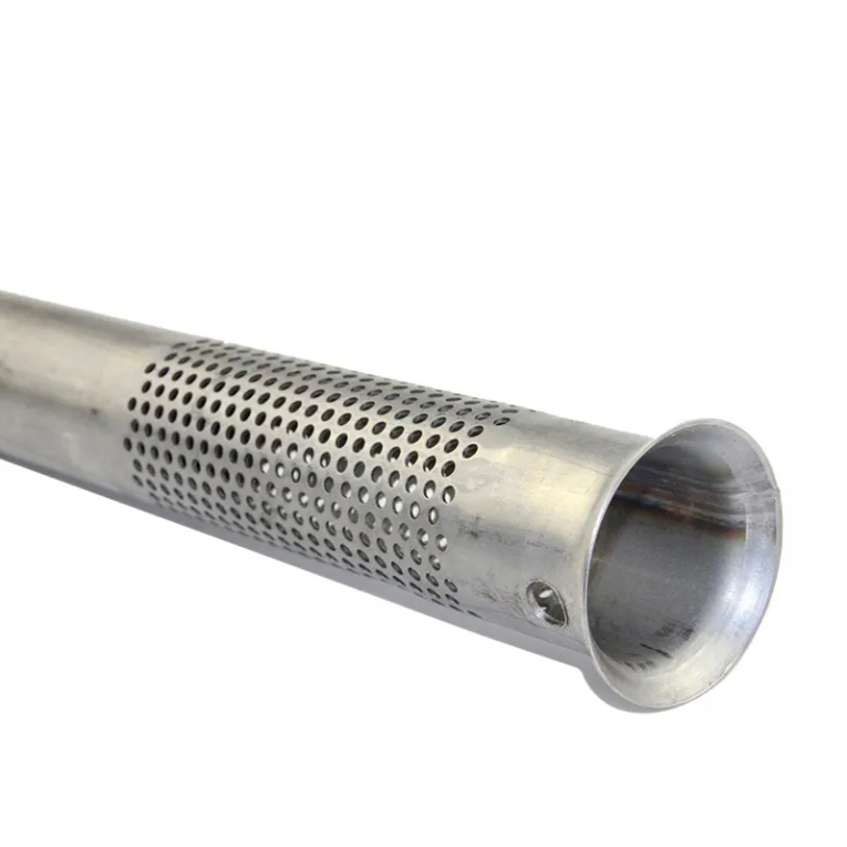 Corrosion-Resistant SS316 304/409L Stainless Steel Perforated Tubing for Car Exhaust Pipe