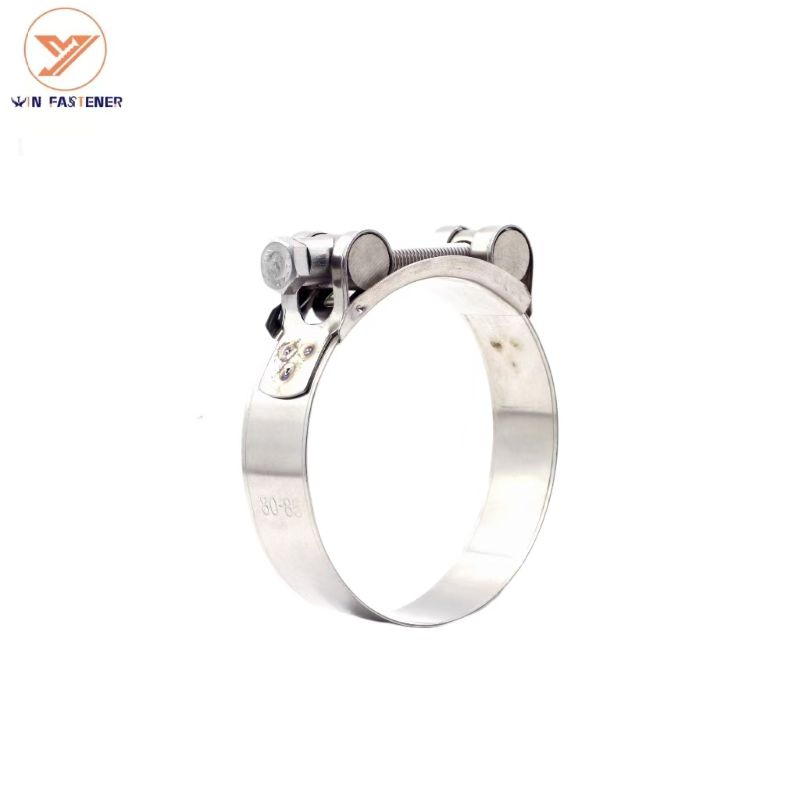 Heavy Duty European Type Turbo Exhaust Pipe Water Pump Single Bolt Hose Clamps