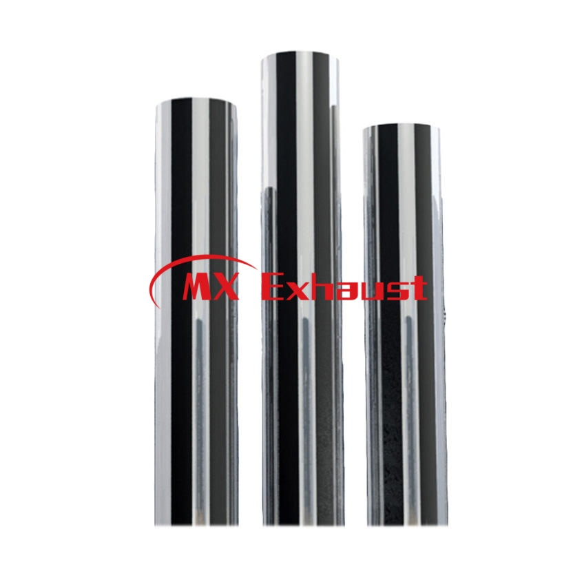 America Semi and Heavy-Duty Truck Chrome Curved Aussie Bull Horn Stack Pipe Tube Exhaust Muffler for Diesel Truck