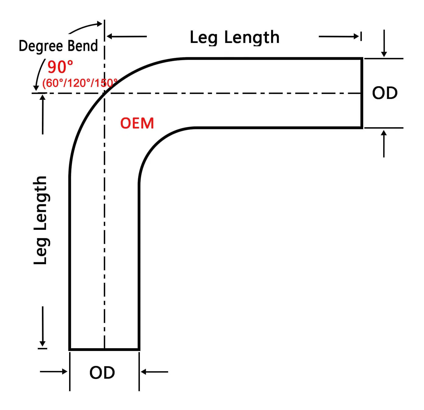 Auto Engine Systems Aluminum Mandrel Bend Charge Exhaust Pipes