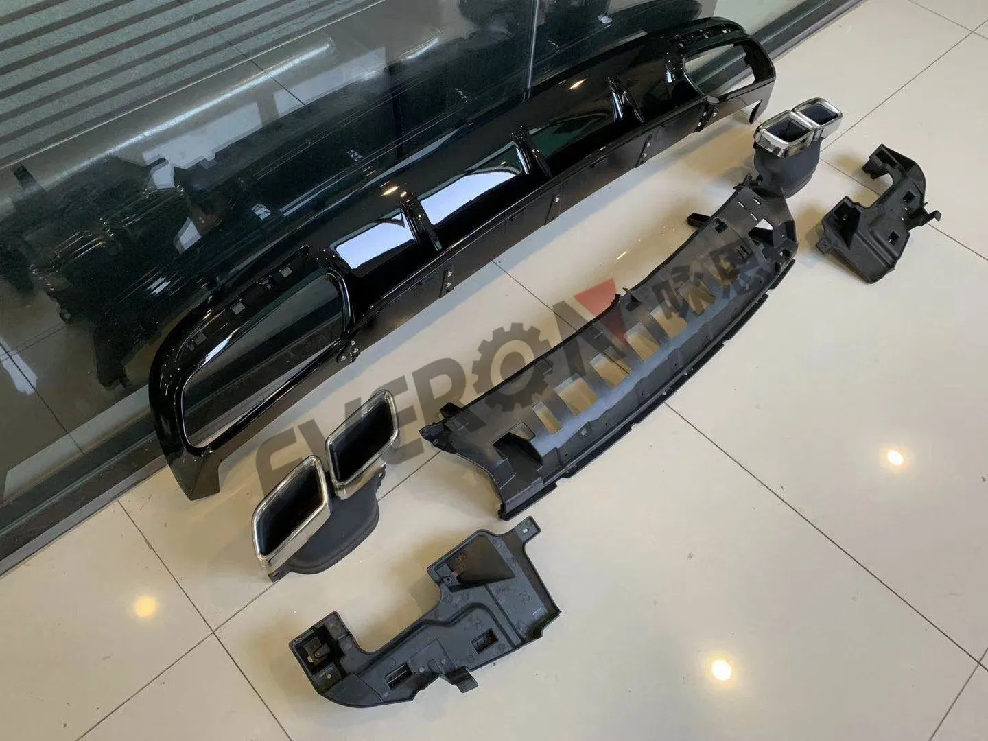 2019 S63 Coupe Rear Diffuser and Muffler Tips for Benz C217