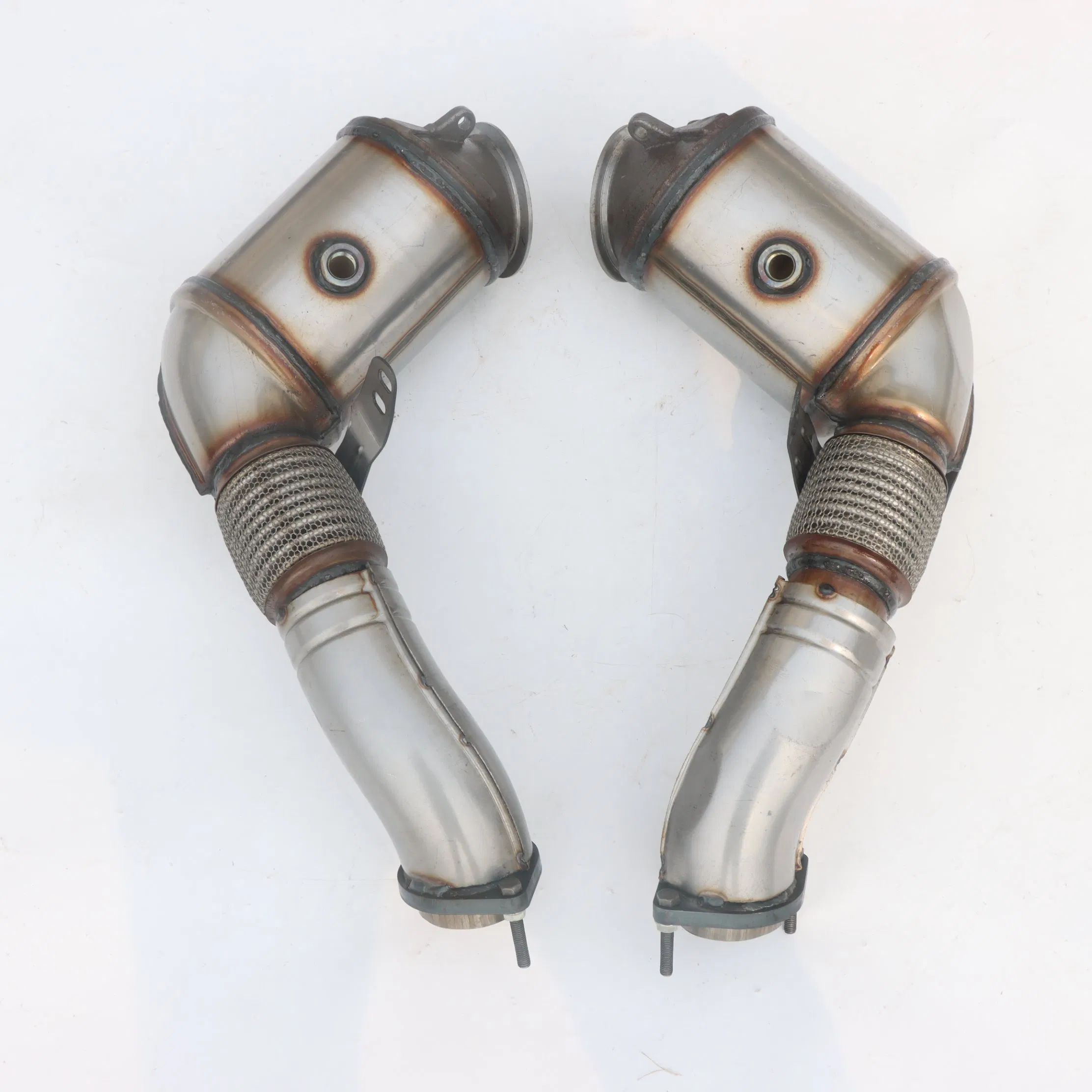 Auto Exhaust System Three-Way Exhaust Manifold Direct Fit Catalytic Converter for BMW 750 F02 X5 X6 E70 E71 E72 F10 N63