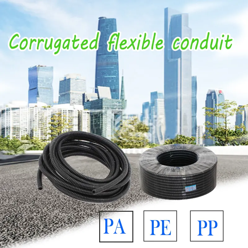 Flexible corrugated electrical conduit pipes