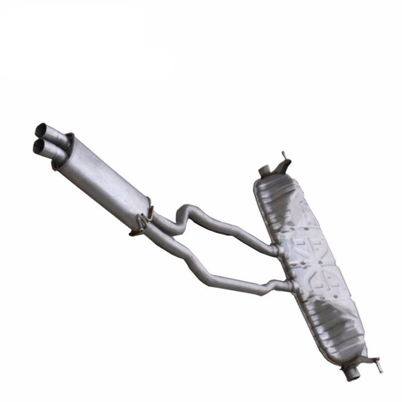 High Quality 409 Stainless Steel Automotive Exhaust Muffler Silent Middle and Rear Exhaust Pipe Fits for Volkswagen Touareg