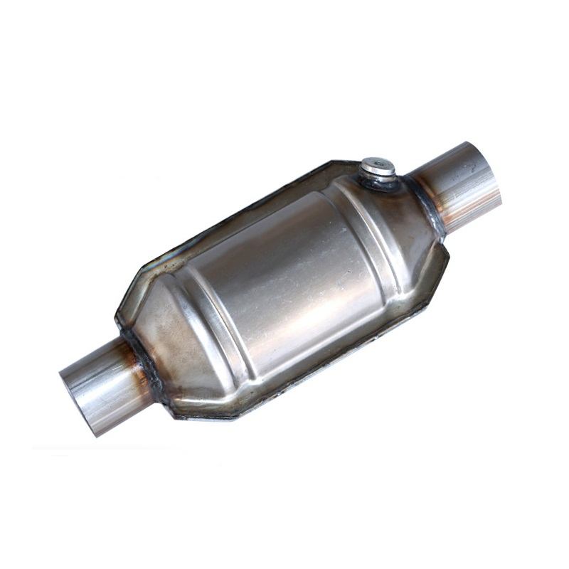 Auto Metal Catalyst Honeycomb Ceramic Catalytic Converter Universal Package with Oxygen Sensor