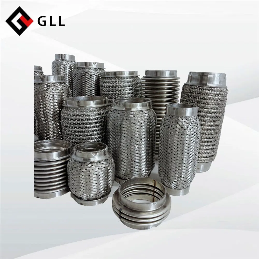 Gll Manufacturer Stainless Steel Exhaust System Car Braided Flexible Exhaust Pipe