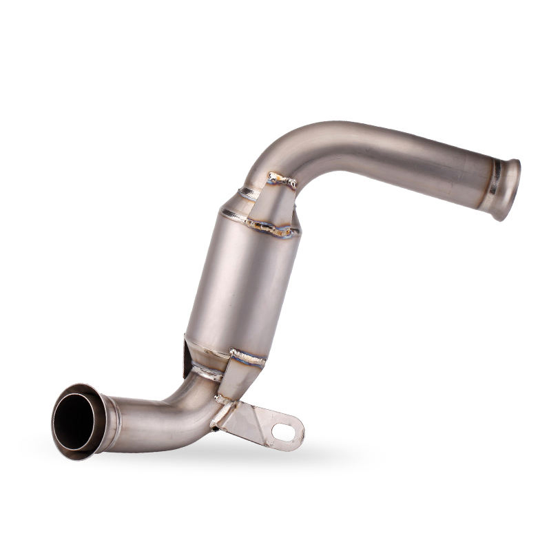 Polished Stainless Steel Motorcycle Exhaust System Fmf Exhaust Mirror Finish Easy to Clean Pipe