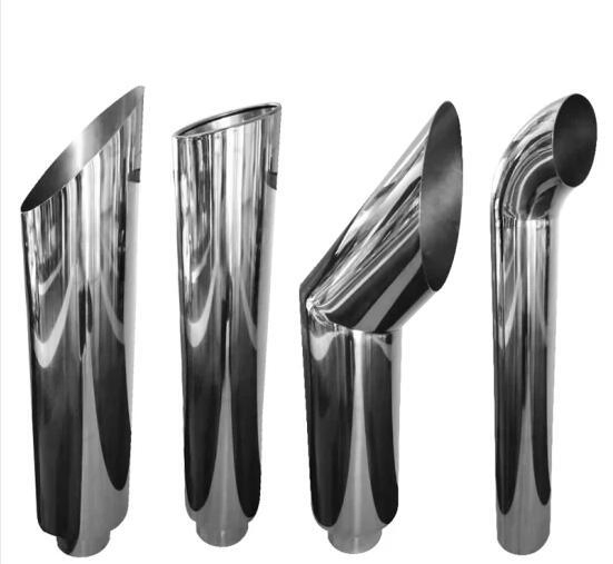 Popular Semi Truck Chrome 8′ ′ Curved Top Truck Stack Stainless Steel Exhaust Pipe for Freightliner Cascadia Kenworth