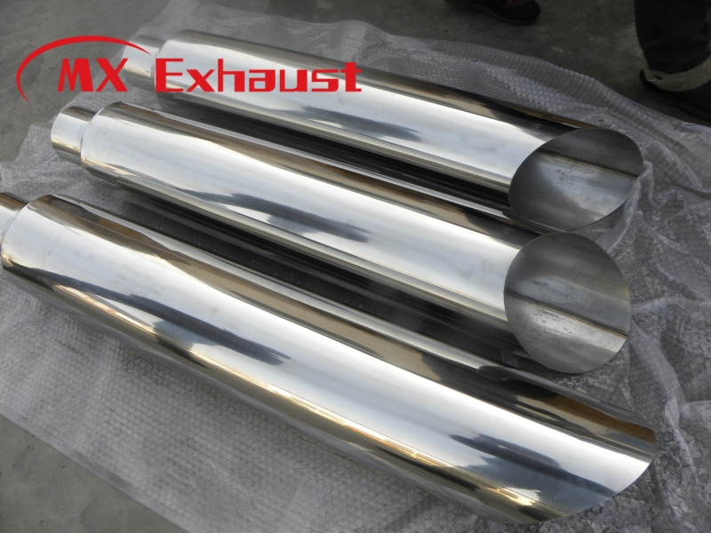 Truck Parts Exhaust Smoke Muffler Tube Escape Tubo Aluminized Steel Curved Bullhorn Chrome Truck Stack Pipe for America Truck Ken Worth