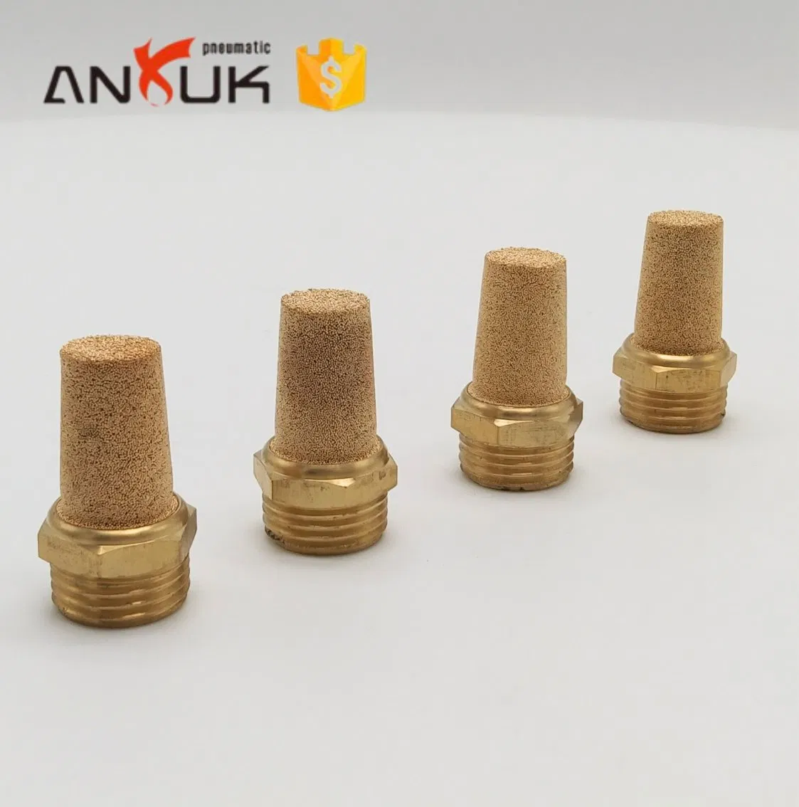 High-Performance Quick Exhaust Brass Muffler for Pneumatic Systems