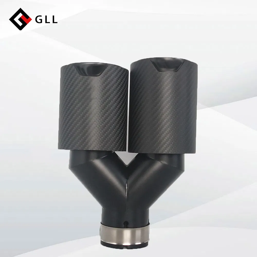 Car Carbon Fiber Auto Exhaust Pipe Muffler End Tips for 63mm 89mm